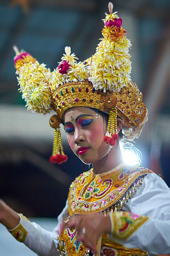 サンヒャンドゥダリを踊る少女の顔