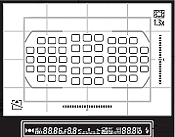Nikon D7100のファインダー表示