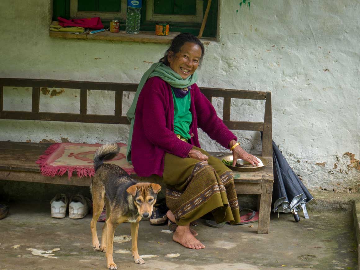 Kulung Family Tea Farmのお婆さん