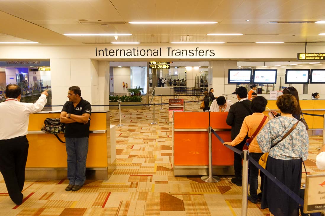 ニューデリー空港の国際線乗継ぎInternational Transfer