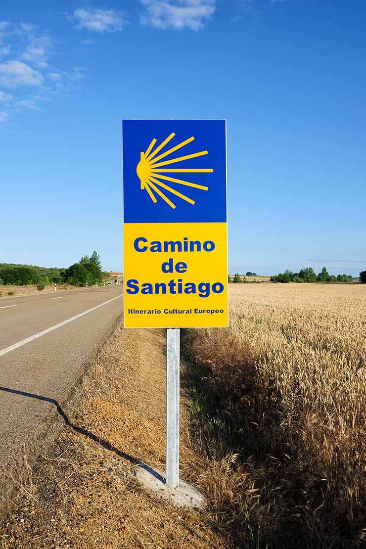 Camino de Santiago の道路標識