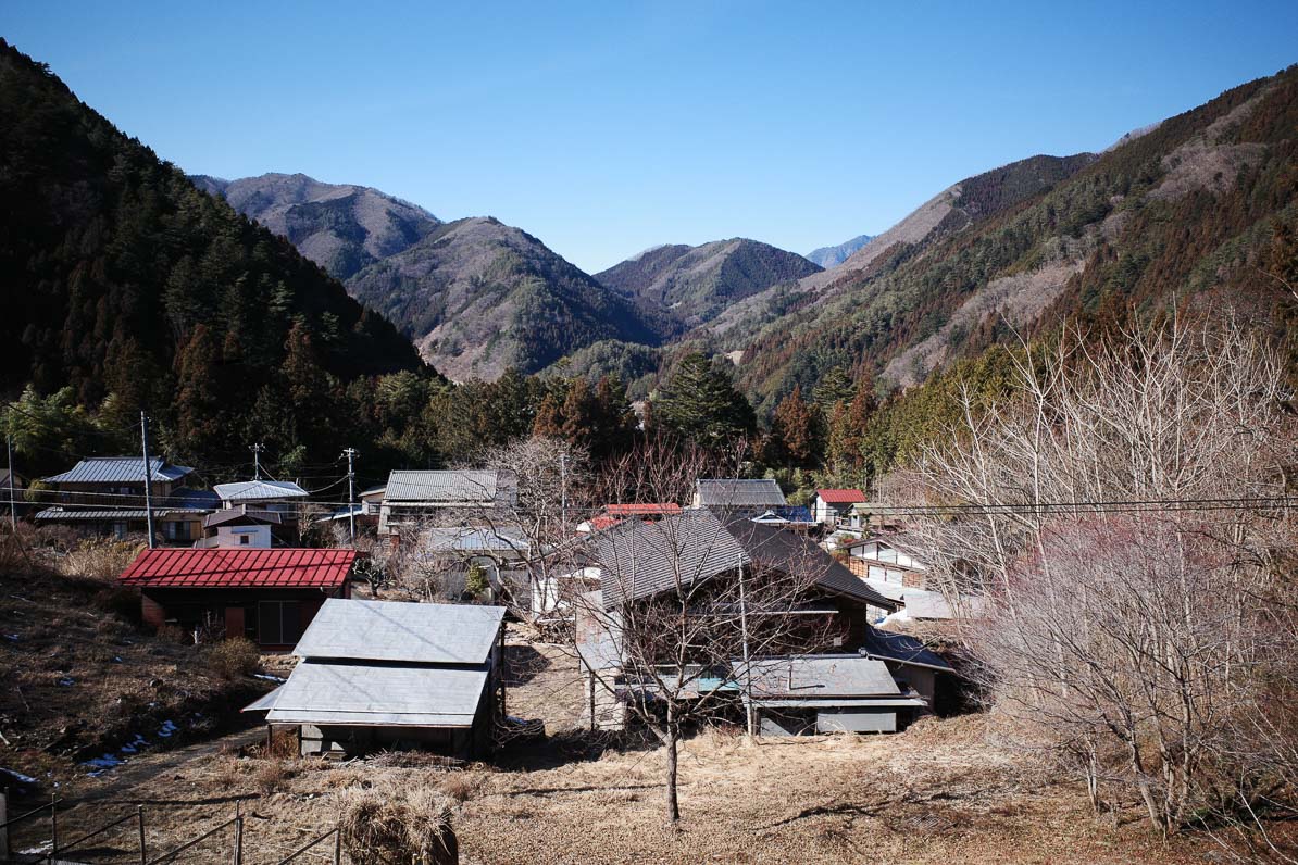 山梨県小菅村の景色