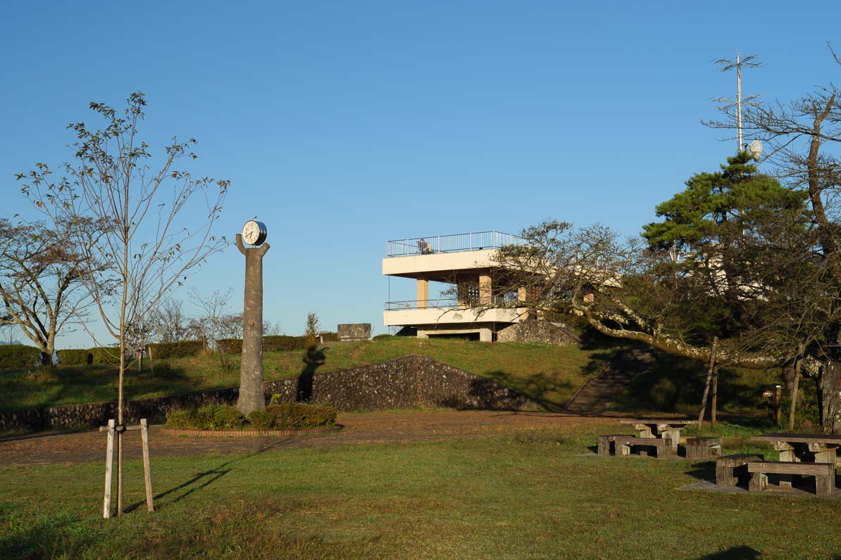 秩父市の美の山公園の展望台