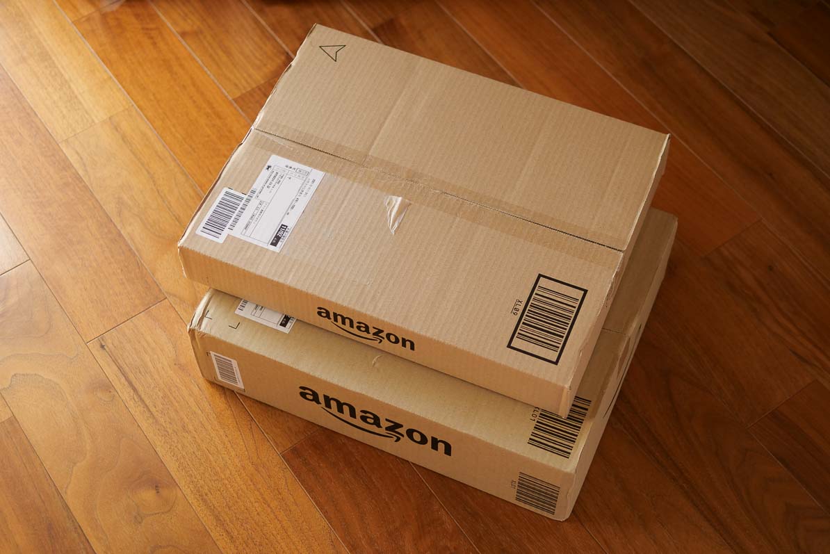 Amazonから送られてきた２つの箱