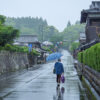 小京都か小江戸か、城下町は雨で雰囲気抜群、なれども仕事にならず