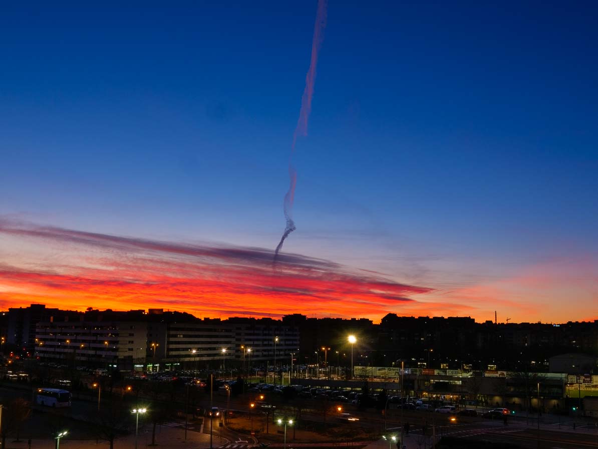 リェイダの夕焼け